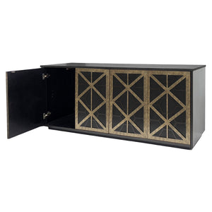 Reeno Fretwork 4 Door Buffet Sideboard by Libra, image 2