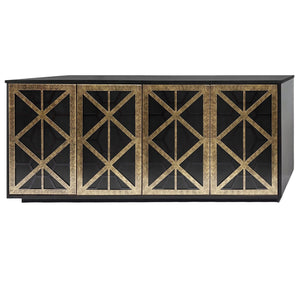 Reeno Fretwork 4 Door Buffet Sideboard by Libra