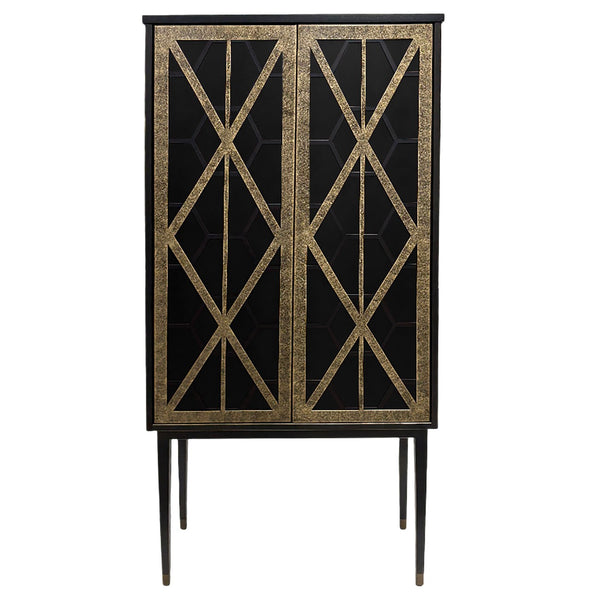 Reeno Fretwork Bar Cabinet by Libra