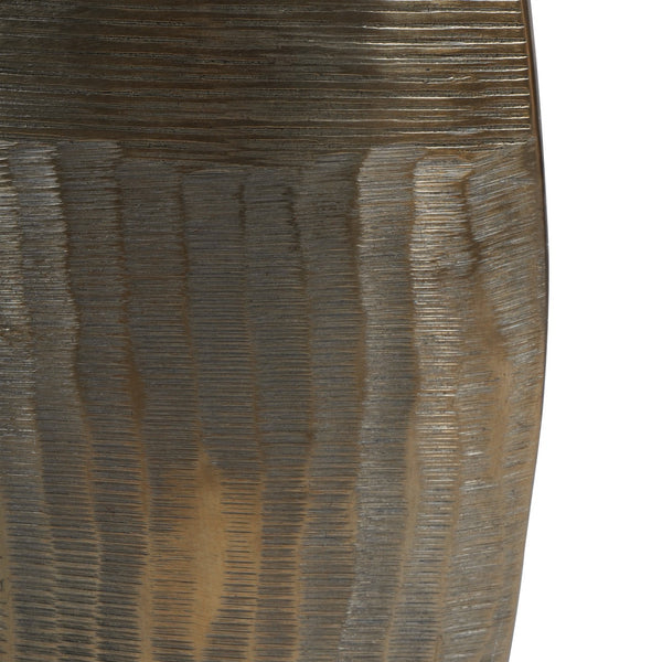 Southwold Textured Oval Brass Vase 80cm by Libra, image 5