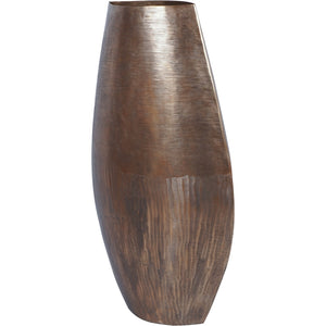 Southwold Textured Oval Brass Vase 100cm by Libra, image 2