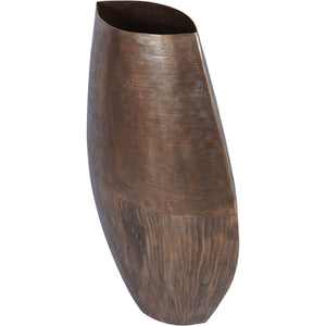 Southwold Textured Oval Brass Vase 100cm by Libra, image 3