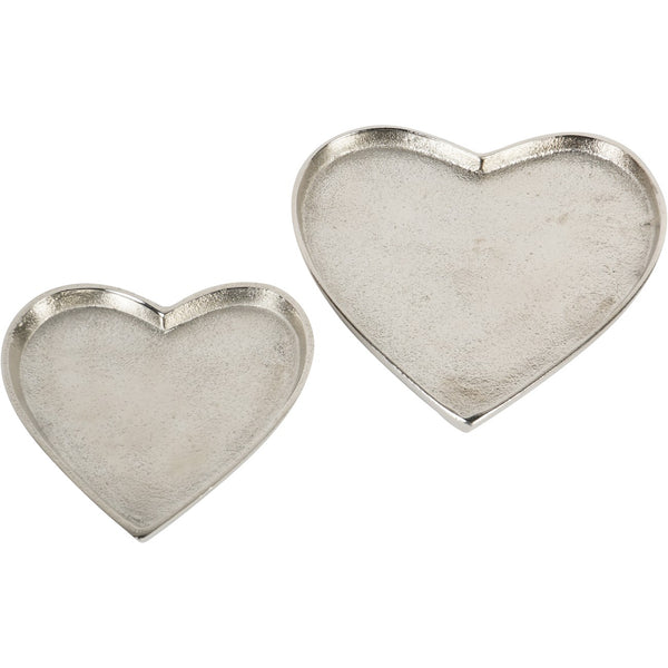 Esme Heart Set of 2 Plates by Libra