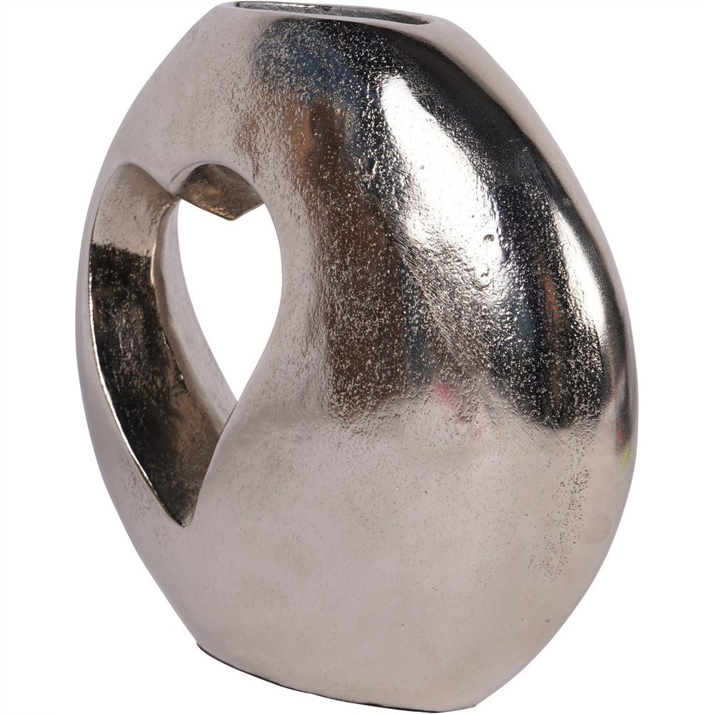 Esme Heart Cast Aluminium Vase by Libra