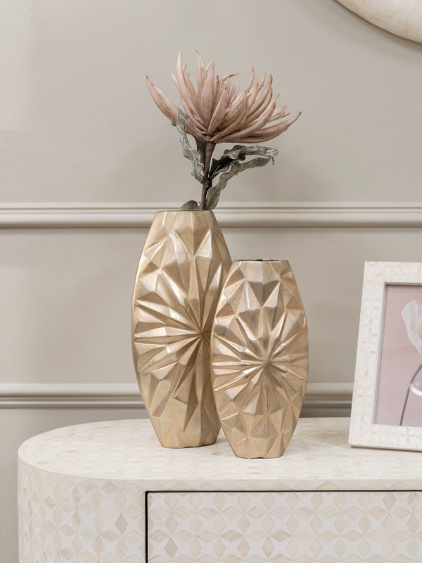 Hatton Cast Aluminium Vase 32cm by Libra, image 6