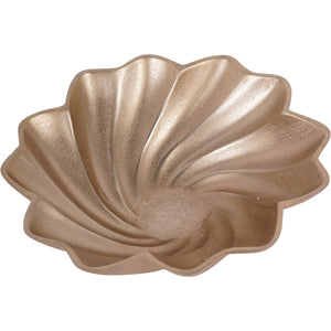 Marin Scallop Round Bowl Champagne Gold by Libra, image 2