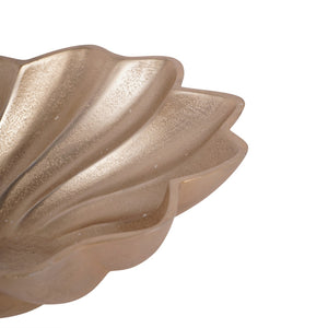 Marin Scallop Round Bowl Champagne Gold by Libra, image 4