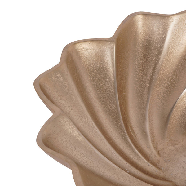 Marin Scallop Round Bowl Champagne Gold by Libra, image 5
