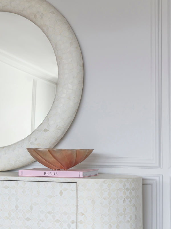 Marin Scallop Round Bowl Champagne Gold by Libra, image 6