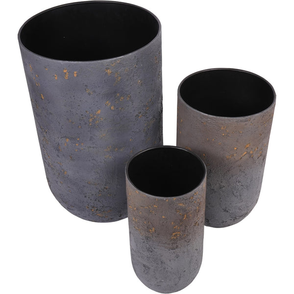 Volcano Set of Three Planters by Libra, image 2