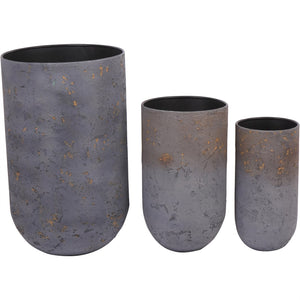 Volcano Set of Three Planters by Libra, image 3