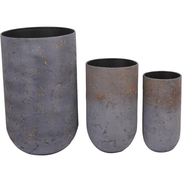 Volcano Set of Three Planters by Libra, image 3