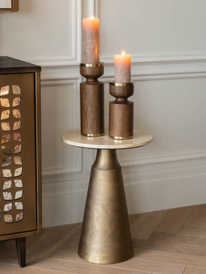 Amalfi Wooden Pillar Holder 31cm by Libra, image 7
