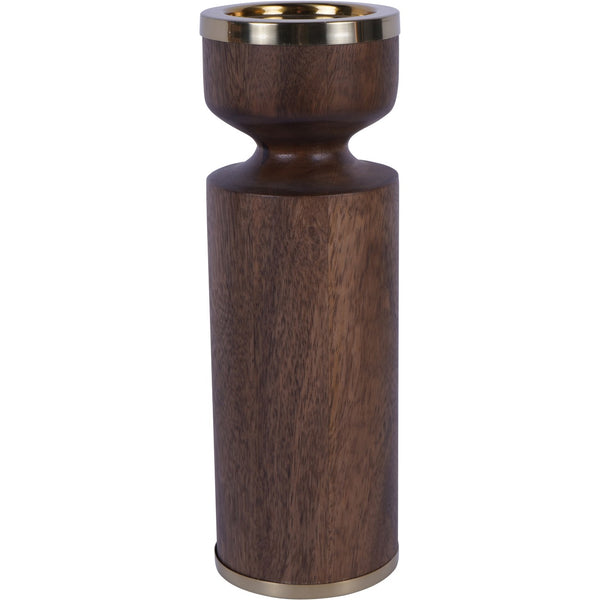 Amalfi Wooden Pillar Holder 31cm by Libra