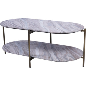 Toronto Marble Top and Base Coffee Table by Libra