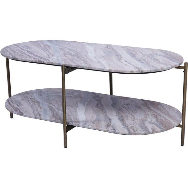 Toronto Marble Top and Base Coffee Table by Libra
