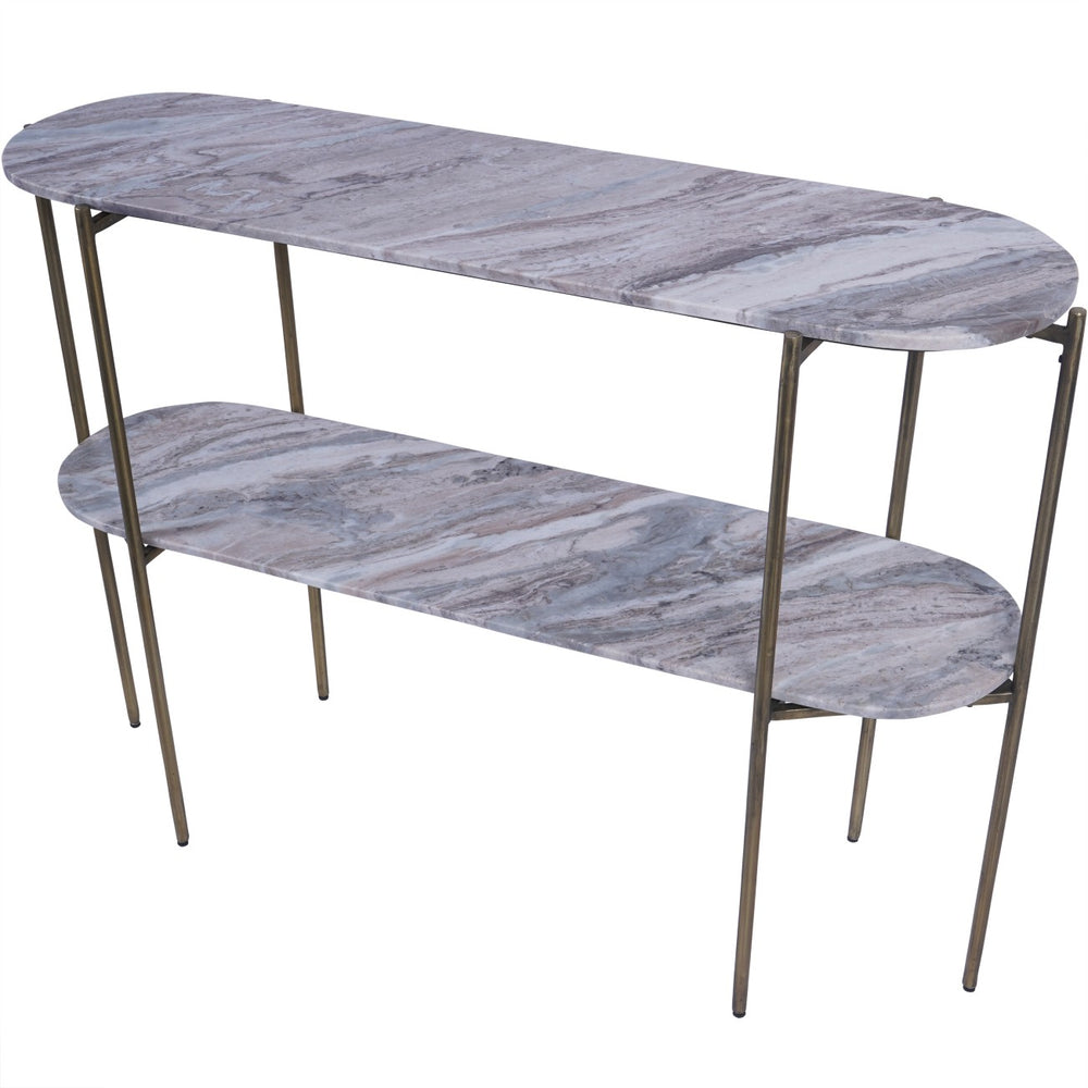 Toronto Marble Top and Base Console Table by Libra