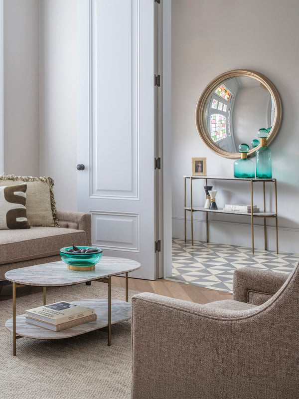 Toronto Marble Top and Base Console Table by Libra, image 7