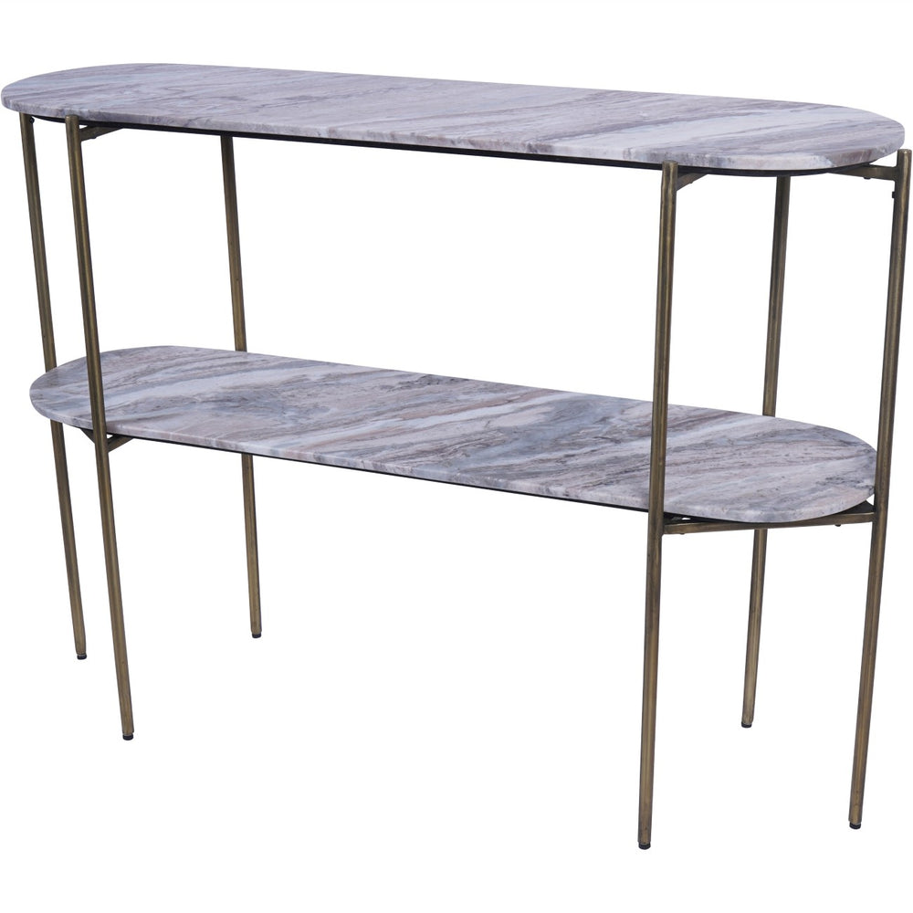 Toronto Marble Top and Base Console Table by Libra