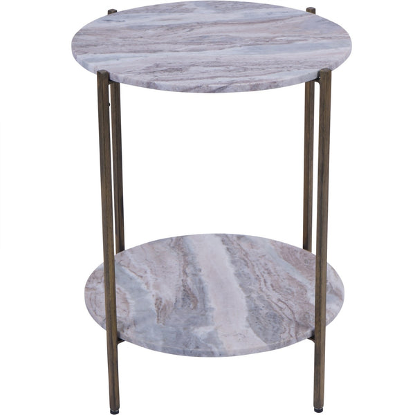 Toronto Marble Top and Base Side Table by Libra, image 2