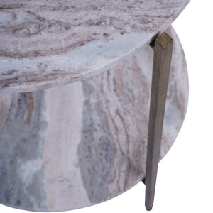Toronto Marble Top and Base Side Table by Libra, image 4
