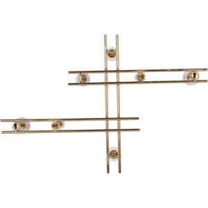 Genoa Iron and Marble Seven Hook Wall Hanger by Libra, image 3