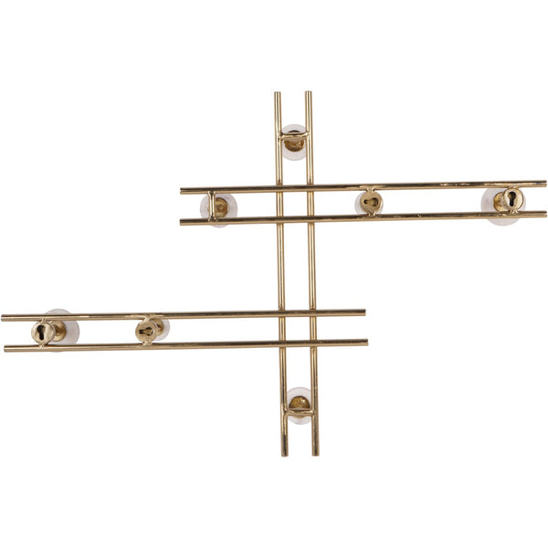Genoa Iron and Marble Seven Hook Wall Hanger by Libra, image 3