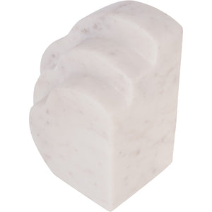 Genoa White Marble Cloud Bookends by Libra, image 4