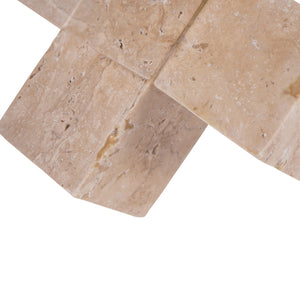 Catania Travertine Cross Sculpture by Libra, image 4