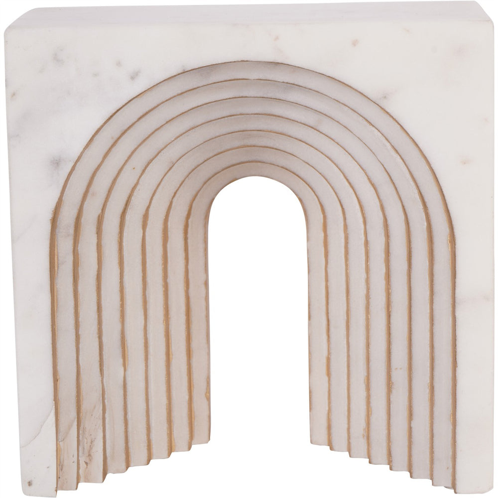 Genoa White Marble Decorative Sculpture by Libra
