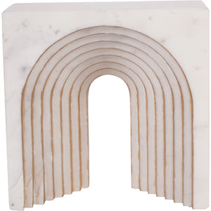 Genoa White Marble Decorative Sculpture by Libra, image 2