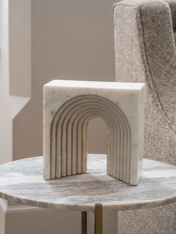 Genoa White Marble Decorative Sculpture by Libra, image 6