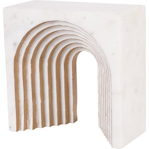 Genoa White Marble Decorative Sculpture by Libra