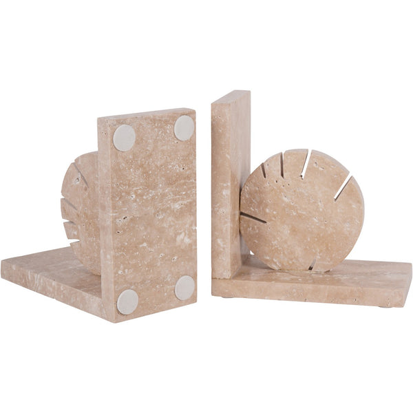 Catania Travertine Bookends by Libra, image 3