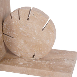 Catania Travertine Bookends by Libra, image 4