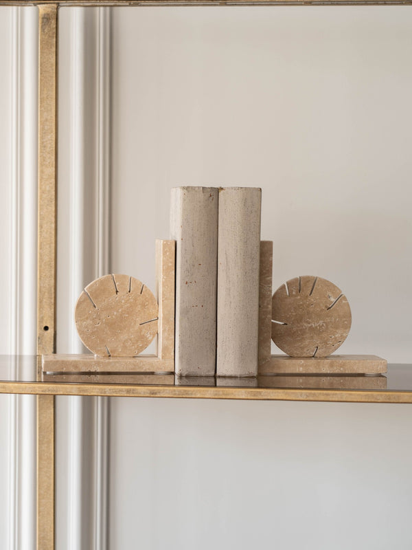Catania Travertine Bookends by Libra, image 6