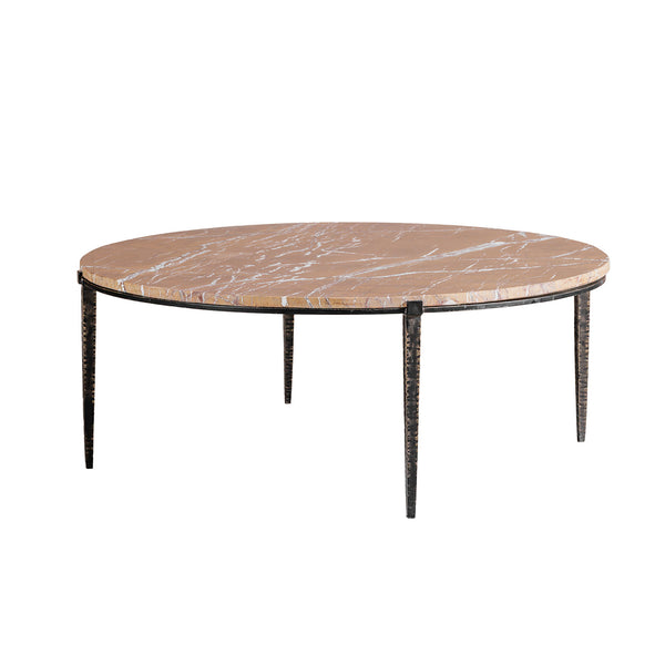 Leo Forest Brown Marble Coffee Table by Libra