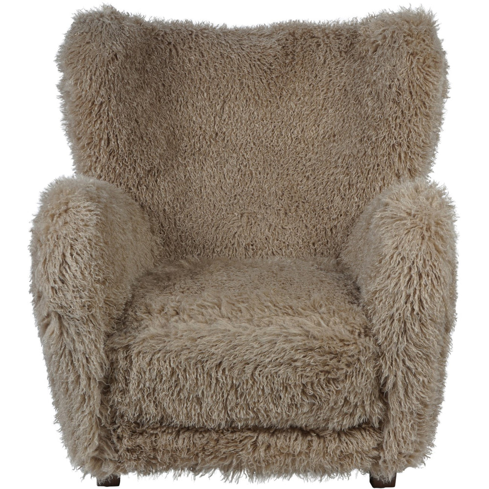 Wallace Faux Sheepskin Armchair by Libra