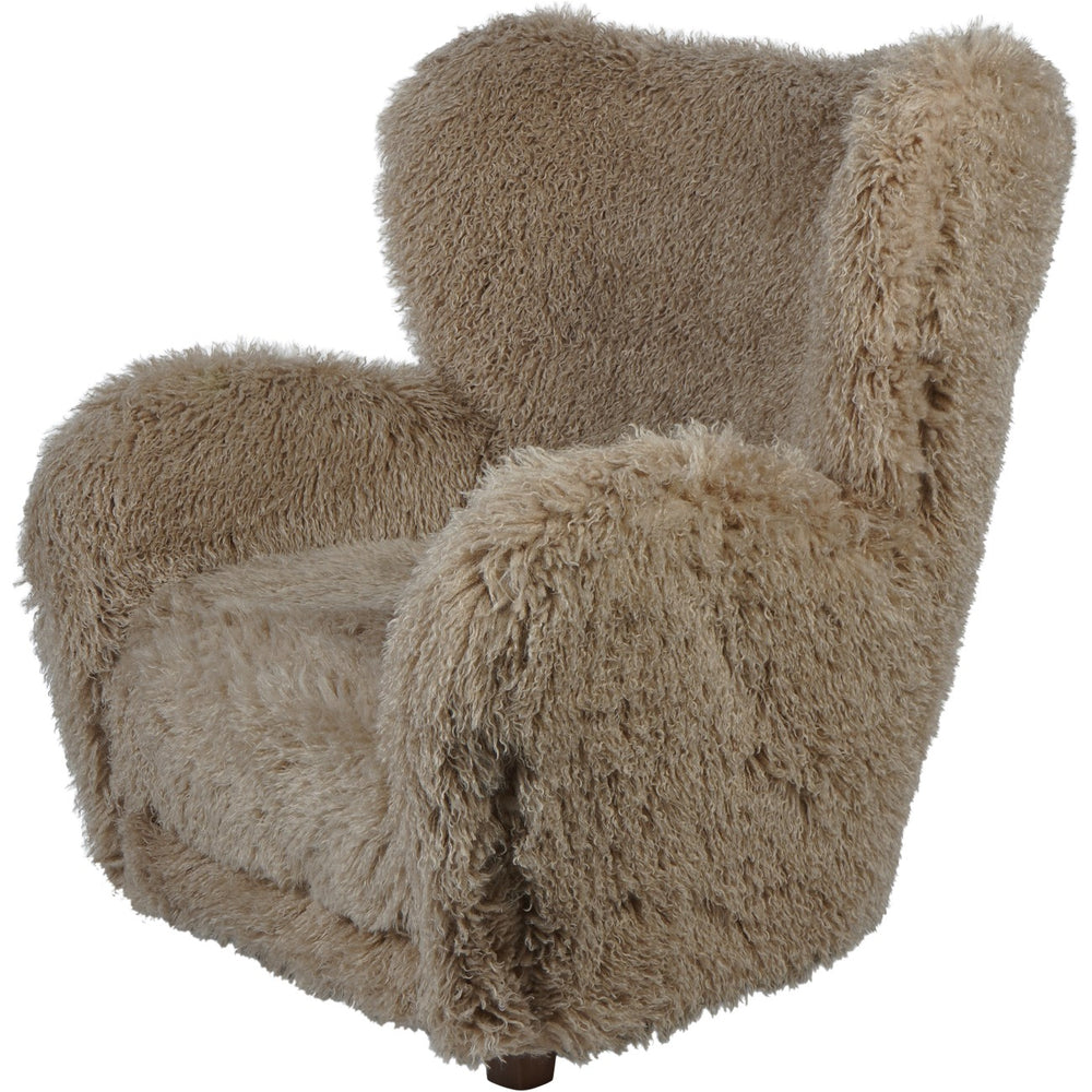 Wallace Faux Sheepskin Armchair by Libra