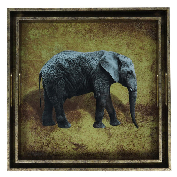 Elephant Decorative Set of 2 Nesting Trays by Libra, image 2