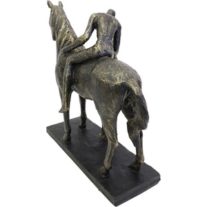 Kissing Couple with Horse Sculpture by Libra, image 3