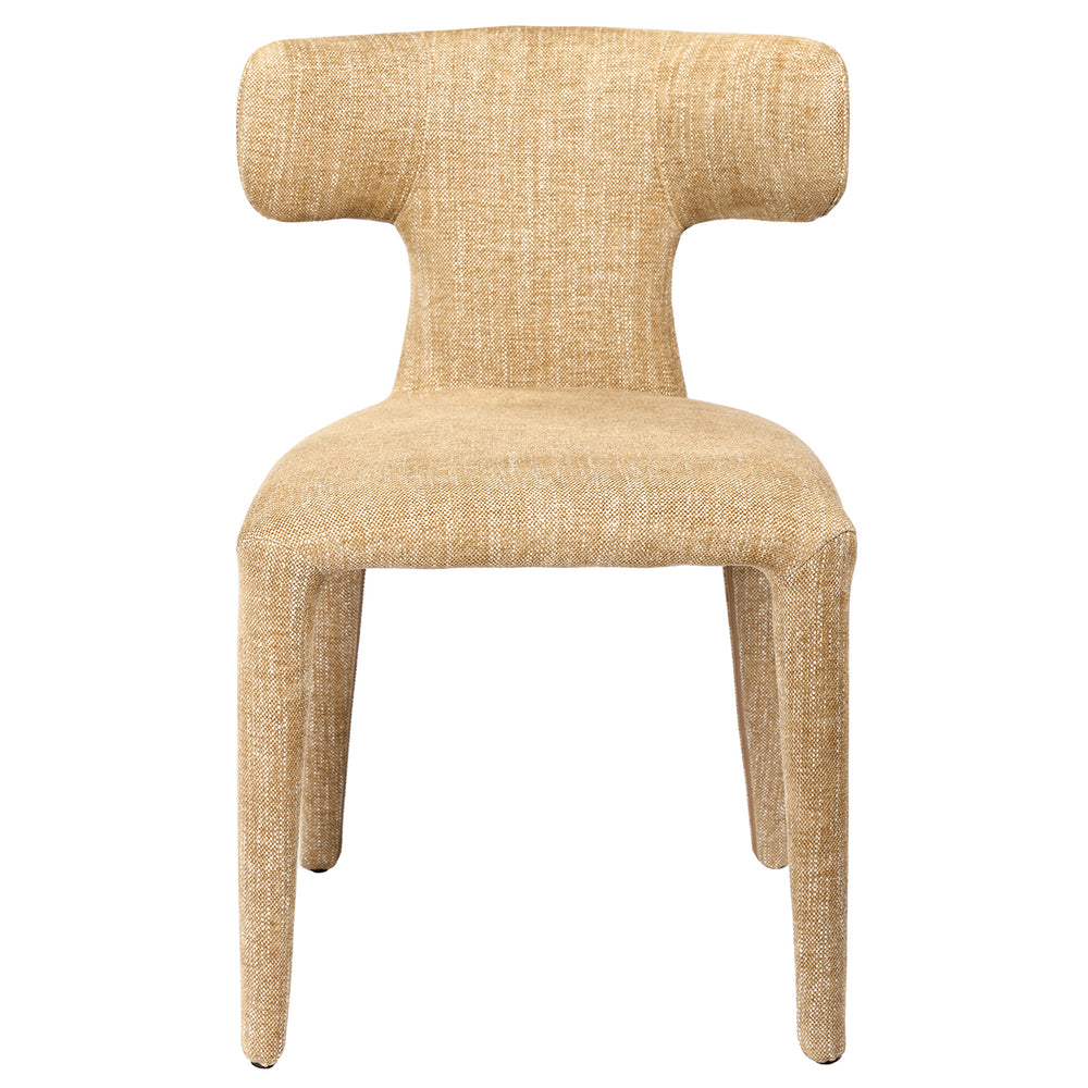 Milo Pair of Upholstered Dining Chairs in Wheat by Libra