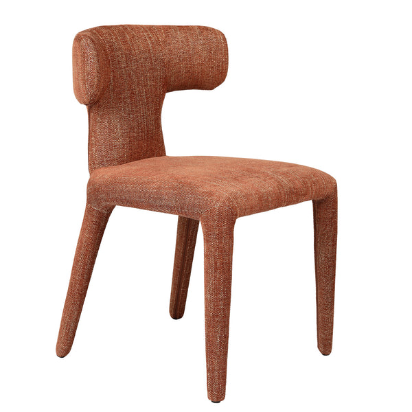 Milo Pair of Upholstered Dining Chairs in Brown by Libra, image 3