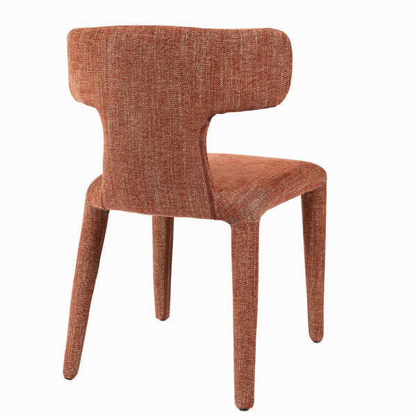 Milo Pair of Upholstered Dining Chairs in Brown by Libra, image 4