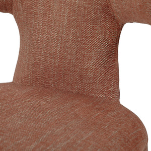 Milo Pair of Upholstered Dining Chairs in Brown by Libra, image 5