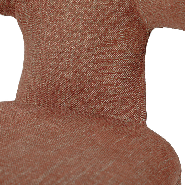 Milo Pair of Upholstered Dining Chairs in Brown by Libra, image 5