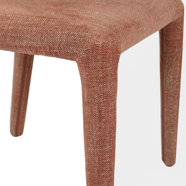 Milo Pair of Upholstered Dining Chairs in Brown by Libra, image 6
