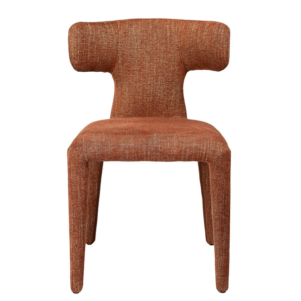Milo Pair of Upholstered Dining Chairs in Brown by Libra