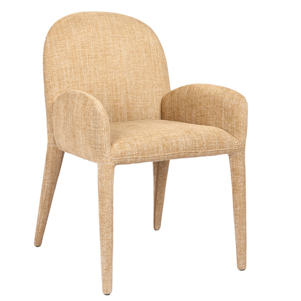 Eska Carver Upholstered Dining Chair in Wheat by Libra, image 3