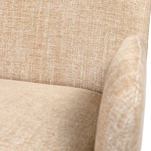 Eska Carver Upholstered Dining Chair in Wheat by Libra, image 5